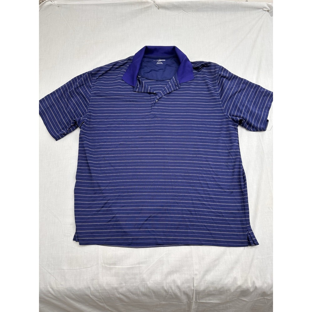 Grand Slam Mens Navy Blue Short Sleeve L Performance Polo Shirt Sz XXL
